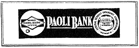 Paoli Bank sign