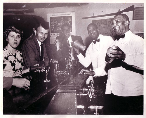 At the bar