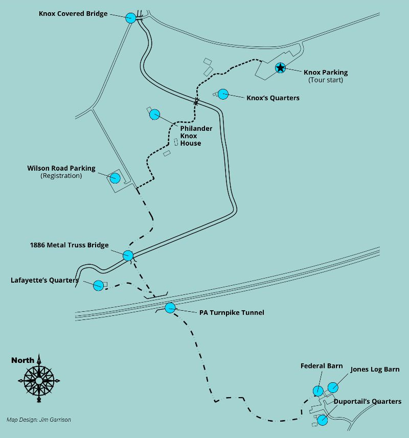 Tredyffrin Township Village Walk map
