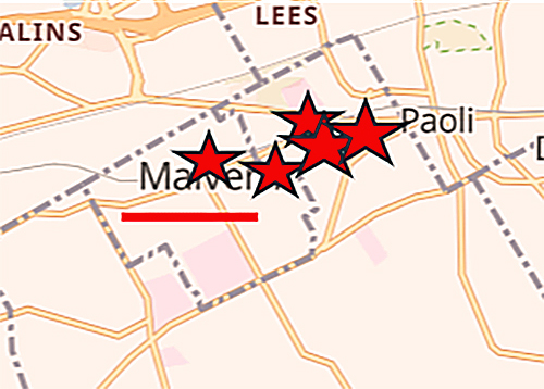 Willistown map section