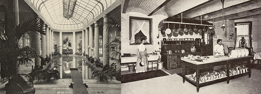 Kitchen and Indoor Pool