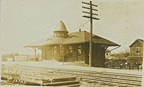 Berwyn train station in Maryland