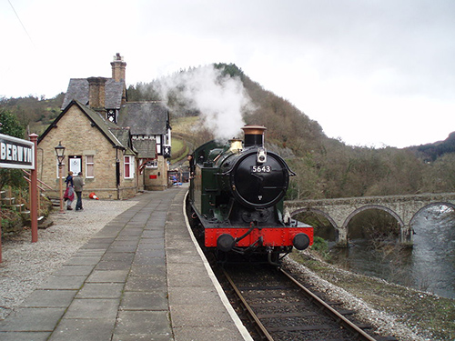 Berwyn train station in Wales, UK